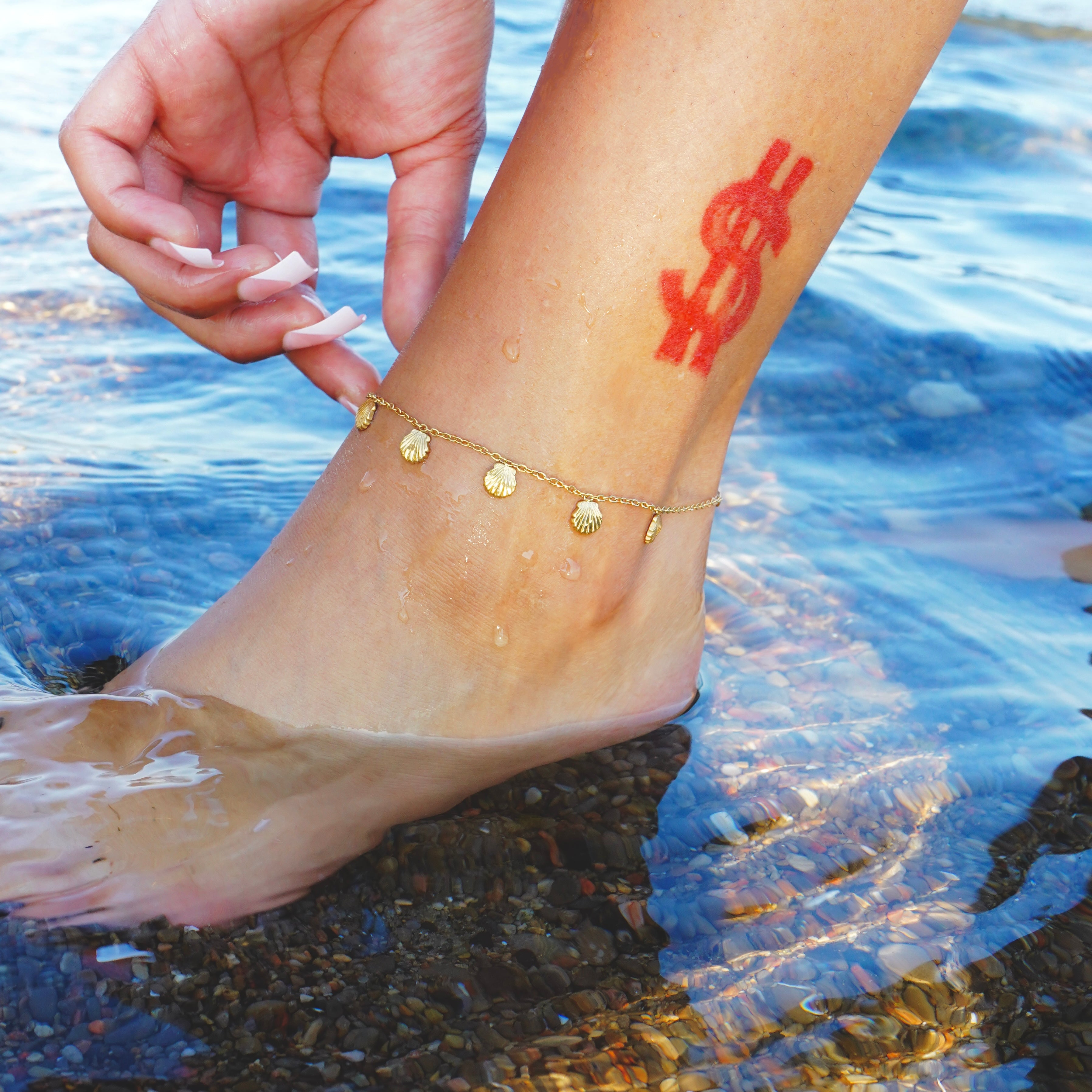 By The Beach Charm Anklet