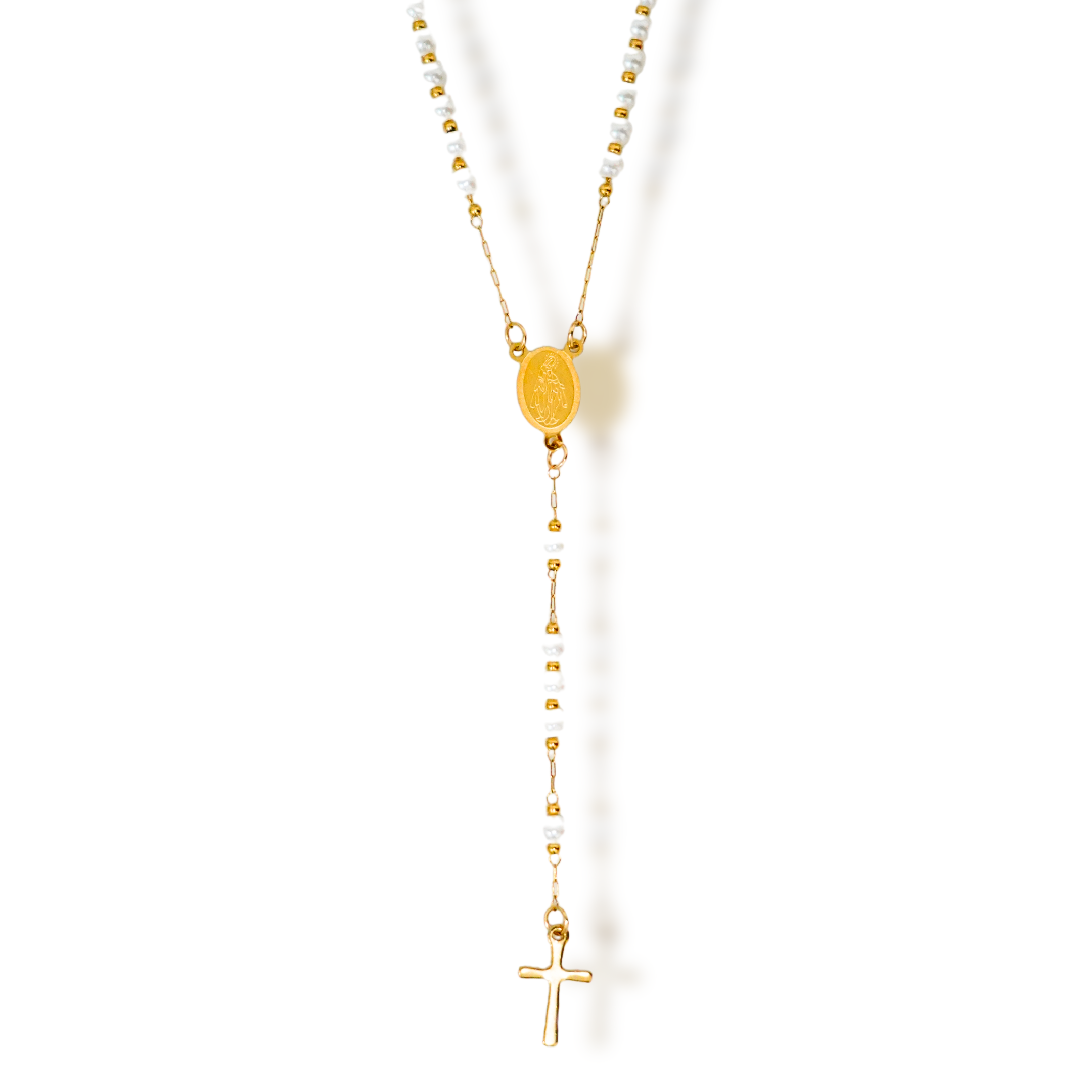 Pearly Gates Rosary Necklace