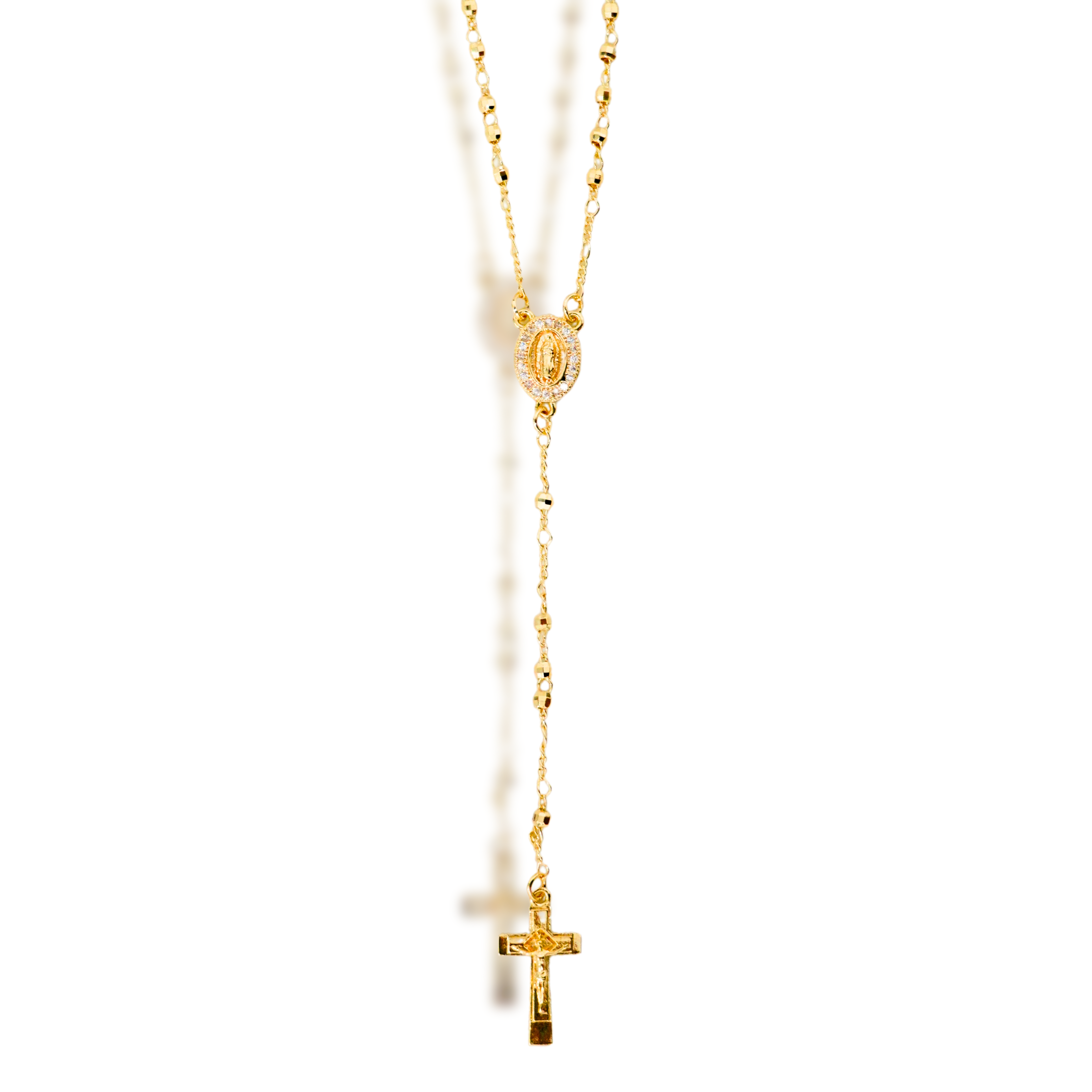 The Gold Rosary Necklace