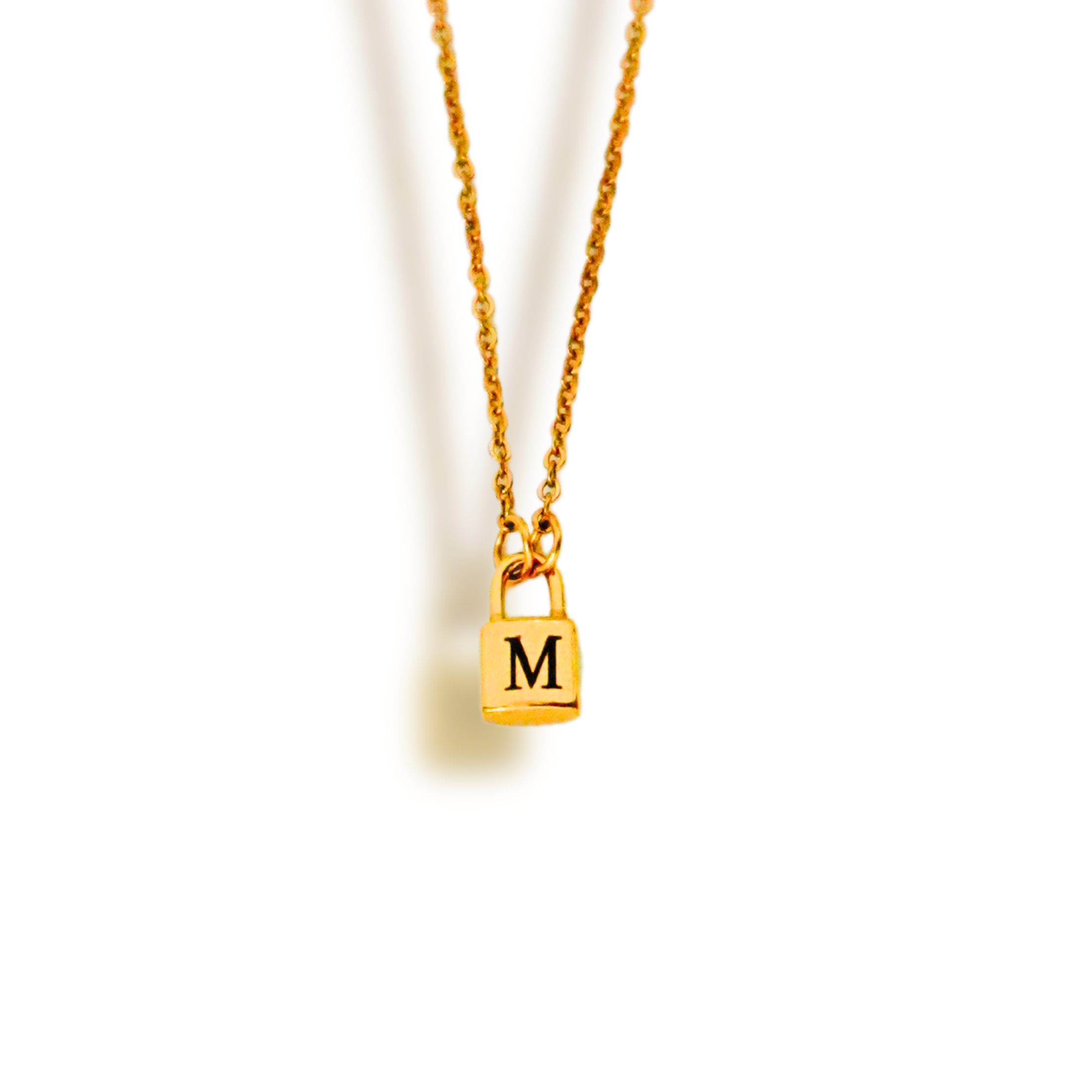 The Itty Bitty Initial Padlock Necklace