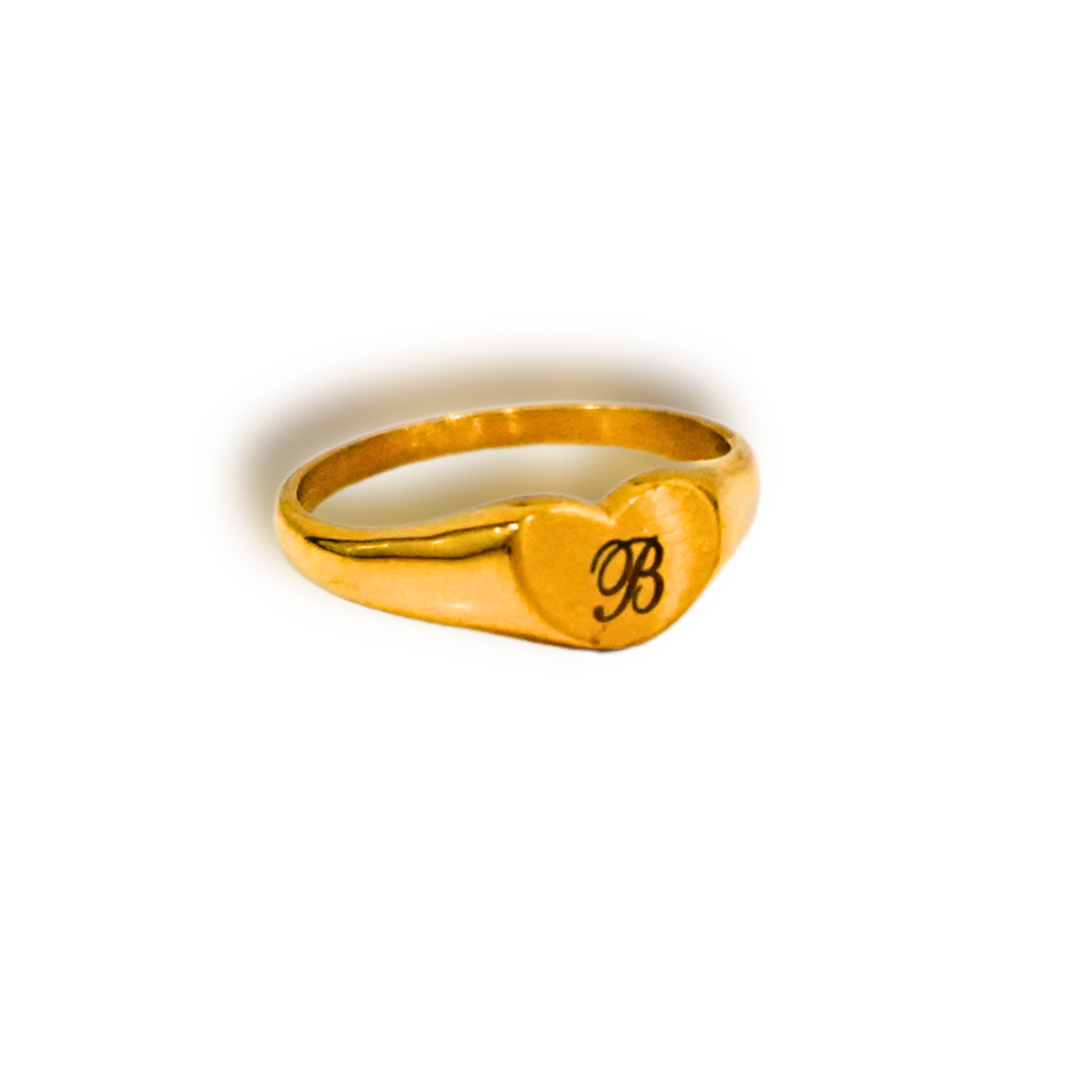 Heart Initial Ring