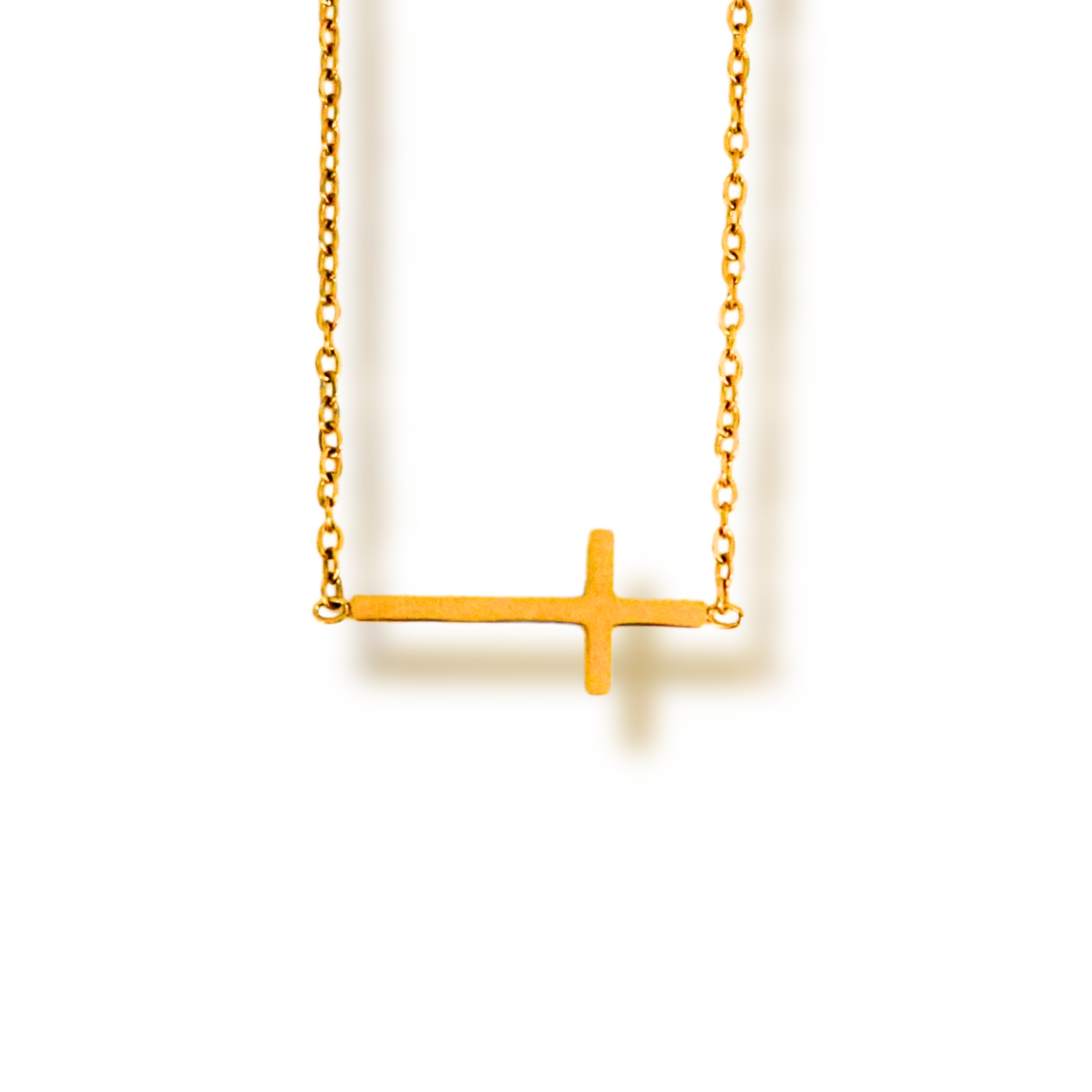 Horizontal Cross Necklace