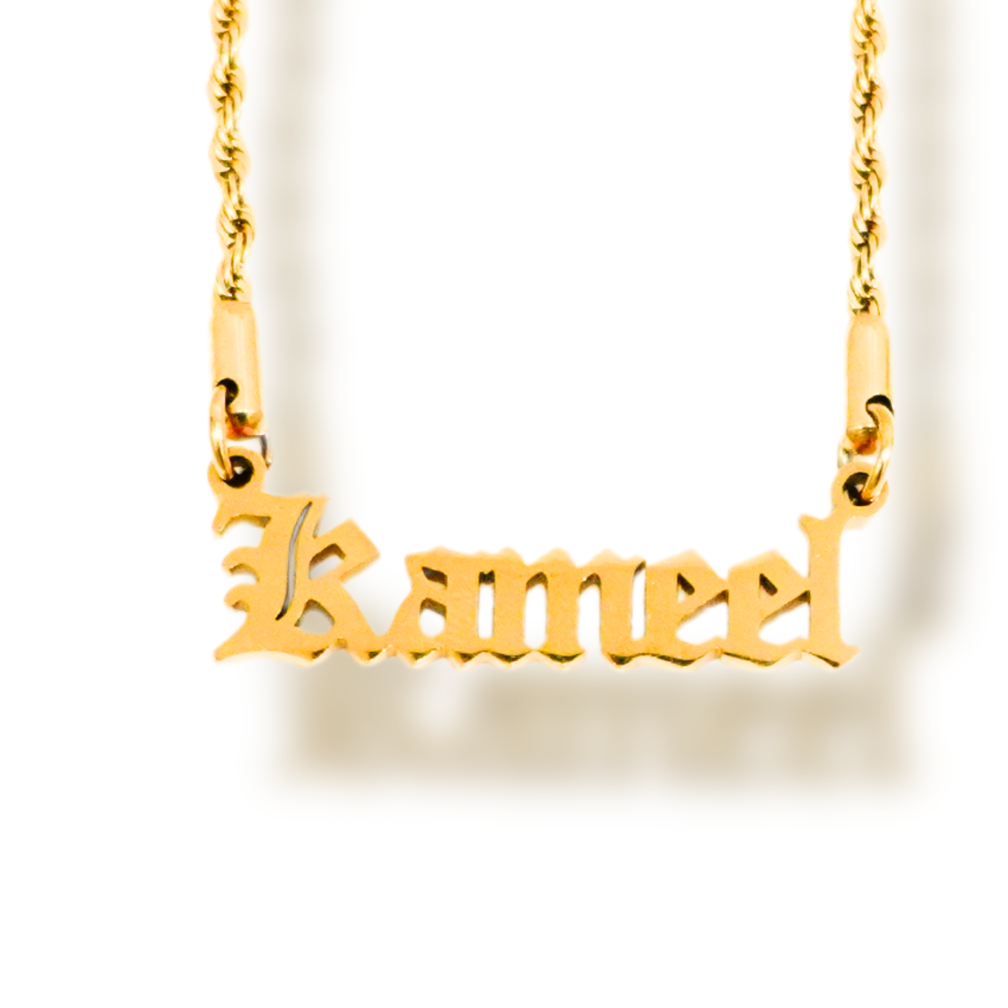 18KT Gold Plated Royal Name Necklace (Singapore)