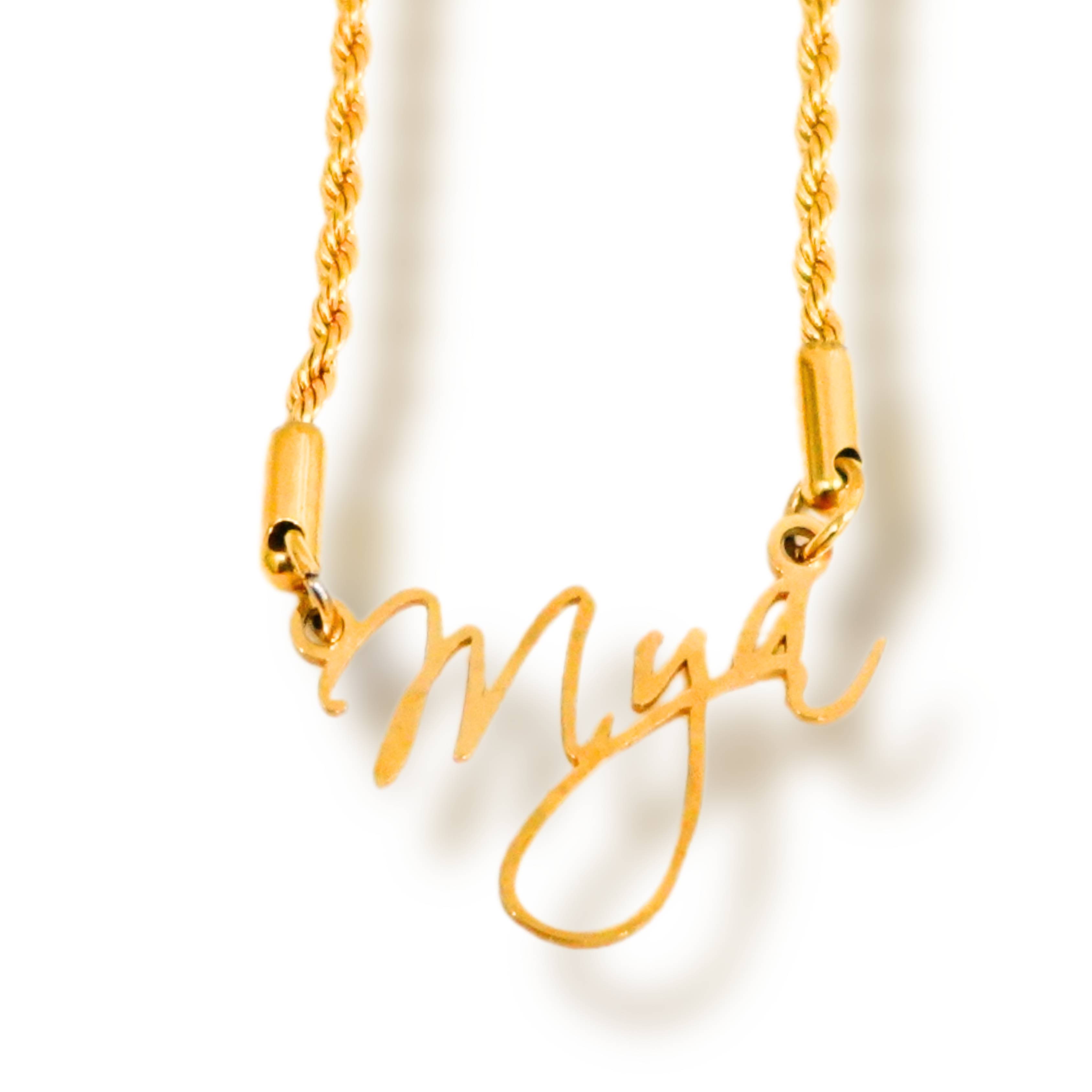 18KT Gold Plated Script Name Necklace (Singapore)